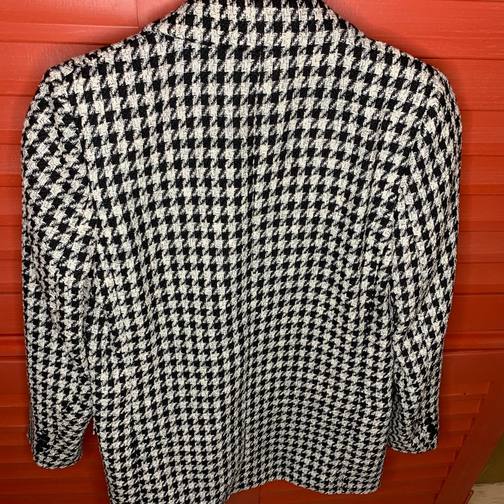 H&M black and white hounds tooth blazer - Picture 3 of 6
